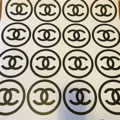 chanel sticker logo|chanel stickers sheet.